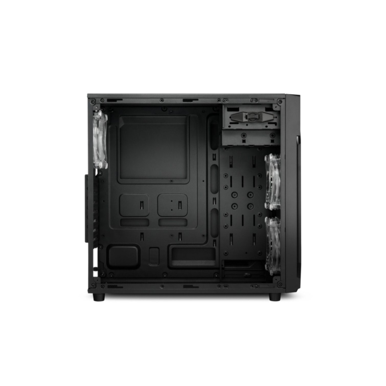Sharkoon VG6-W RGB PC Case - Mid Tower, Black, Tempered Glass, RGB Fans — Buy in Cyprus with Fast Delivery