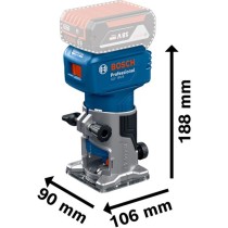 Cordless edge milling machine laminate cutter - GLF 18V-8 - Professional solo, 18 volts, router