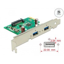 PCIe x1 Card - 2x ext. USB 3.2 Gen 1, USB controller — Buy in Cyprus with Fast Delivery
