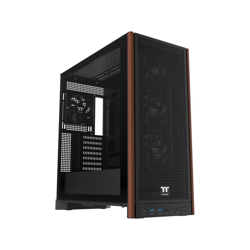 Thermaltake S370 WS Mid Tower Case - Wood Accent CA-11J-00M1WN-00 (Boxed) — Buy in Cyprus with Fast Delivery