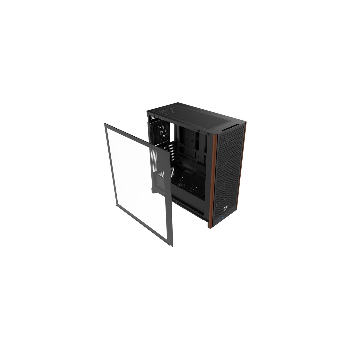 Thermaltake S370 WS Mid Tower Case - Wood Accent CA-11J-00M1WN-00 (Boxed) — Buy in Cyprus with Fast Delivery