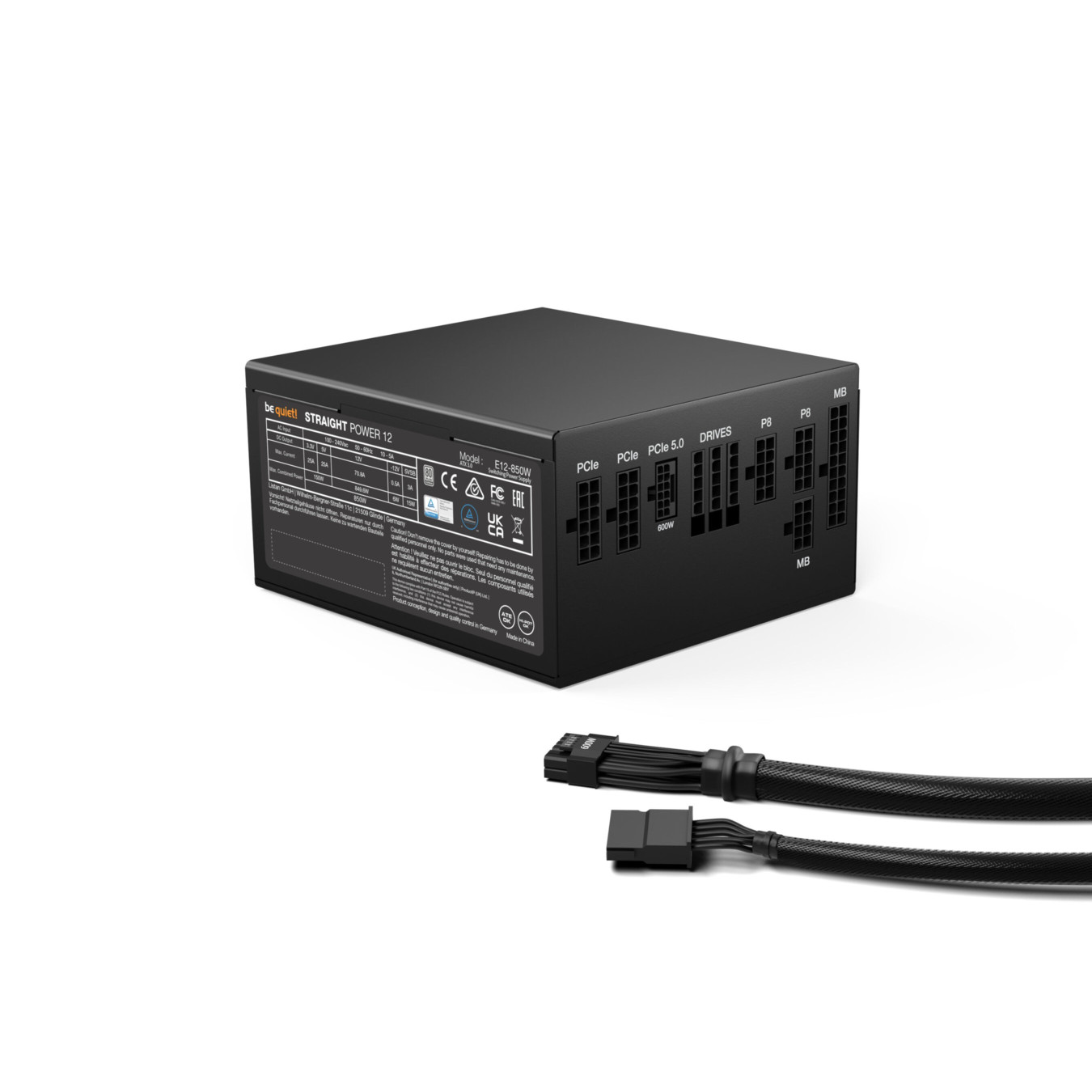 Be Quiet! Straight Power 12 850W - BN337 - 80 PLUS Platinum, Fully-Modular, ATX 3.1, Black — Buy in Cyprus with Fast Delivery