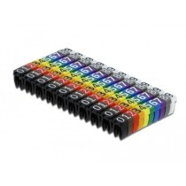 Cable marker clips - 0-9, colored, 100 pieces, cable ties — Buy in Cyprus with Fast Delivery