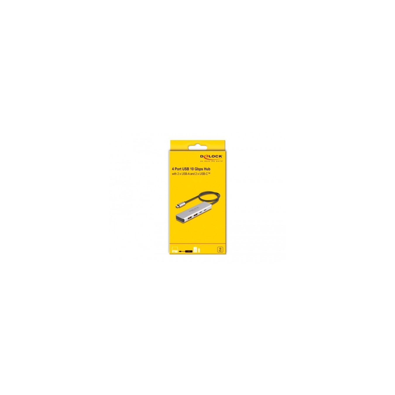USB 10 Gbps USB Type-C Hub with 2x USB-A and 2x USB-C - USB Hub — Buy in Cyprus with Fast Delivery