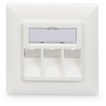 Empty box for Keystone modules - 2x RJ-45, connection box — Buy in Cyprus with Fast Delivery