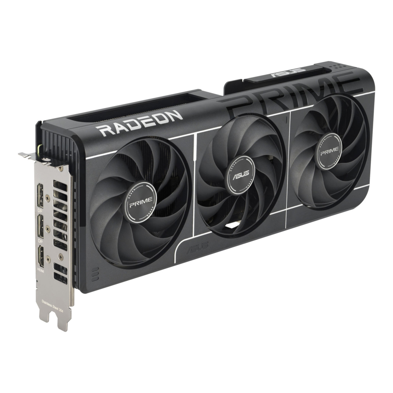 ASUS Radeon RX 9060 XT Prime OC - 16GB GDDR6 - Black, PCIe 5.0, 3x Axial Fans, HDMI 2.1b & 2x DP 2.1a