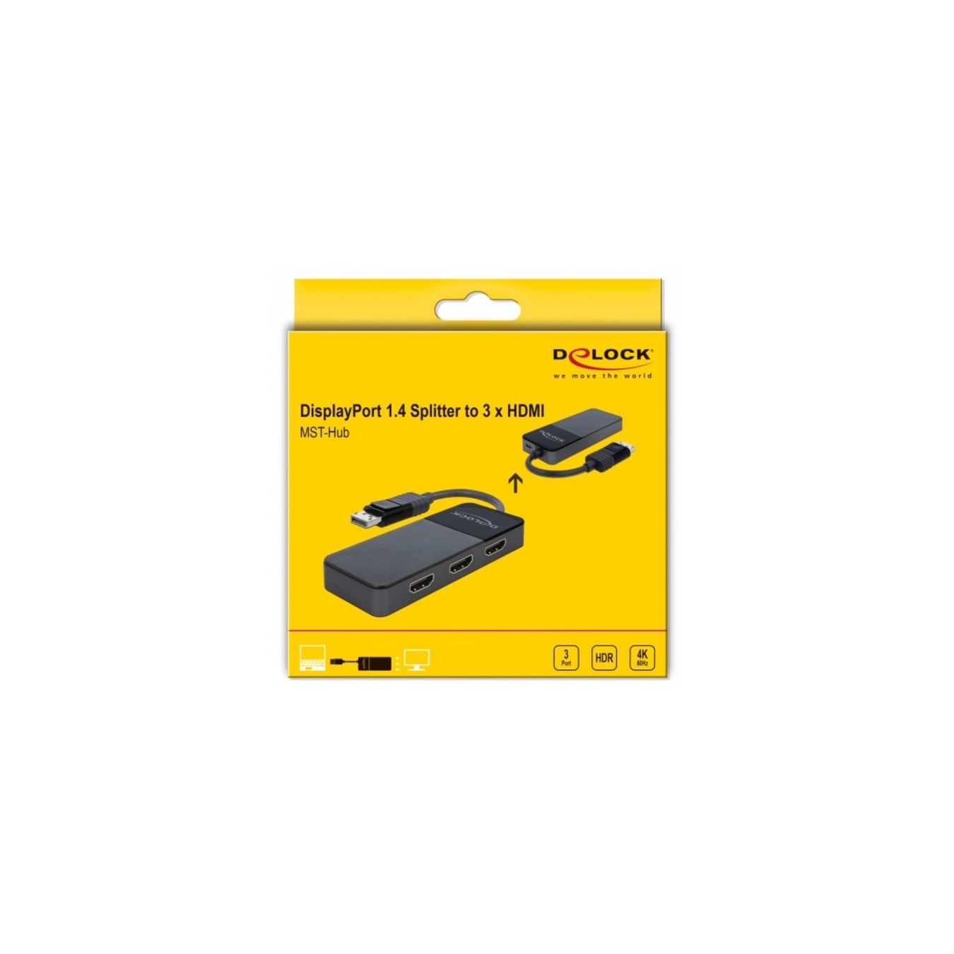 DisplayPort Splitter - 1.4 to 3x HDMI MST — Buy in Cyprus with Fast Delivery