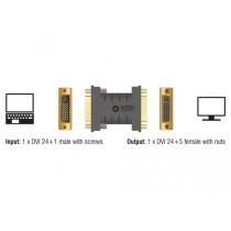 DVI Adapter - DVI 24+1 (male) to DVI 24+5 (female), EDID emulator — Buy in Cyprus with Fast Delivery