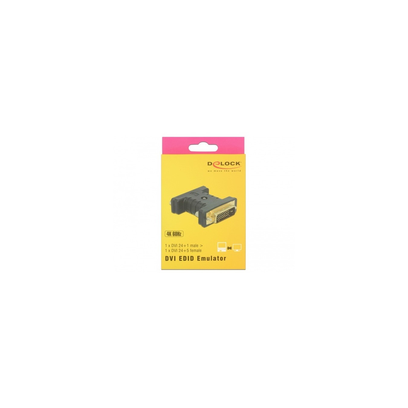 DVI Adapter - DVI 24+1 (male) to DVI 24+5 (female), EDID emulator — Buy in Cyprus with Fast Delivery