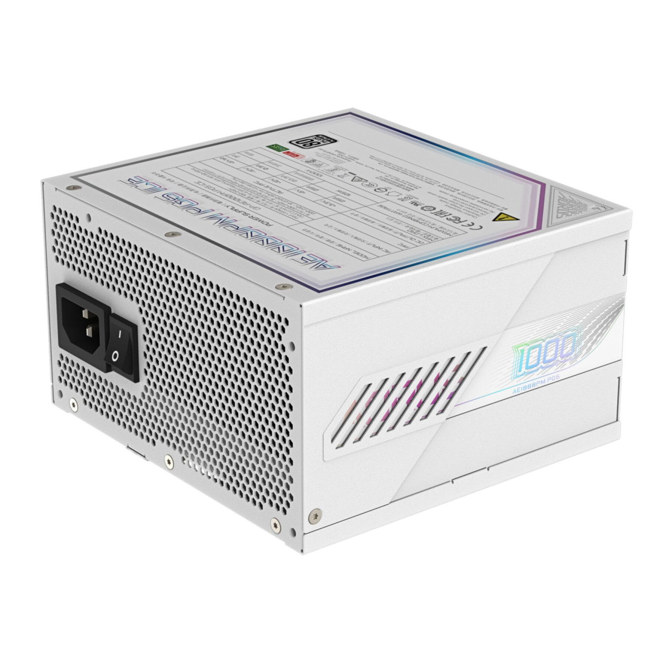 Gigabyte AORUS ELITE P1000W - 1000W Platinum, Fully-Modular ATX 3.1 PSU (White) — Buy in Cyprus with Fast Delivery