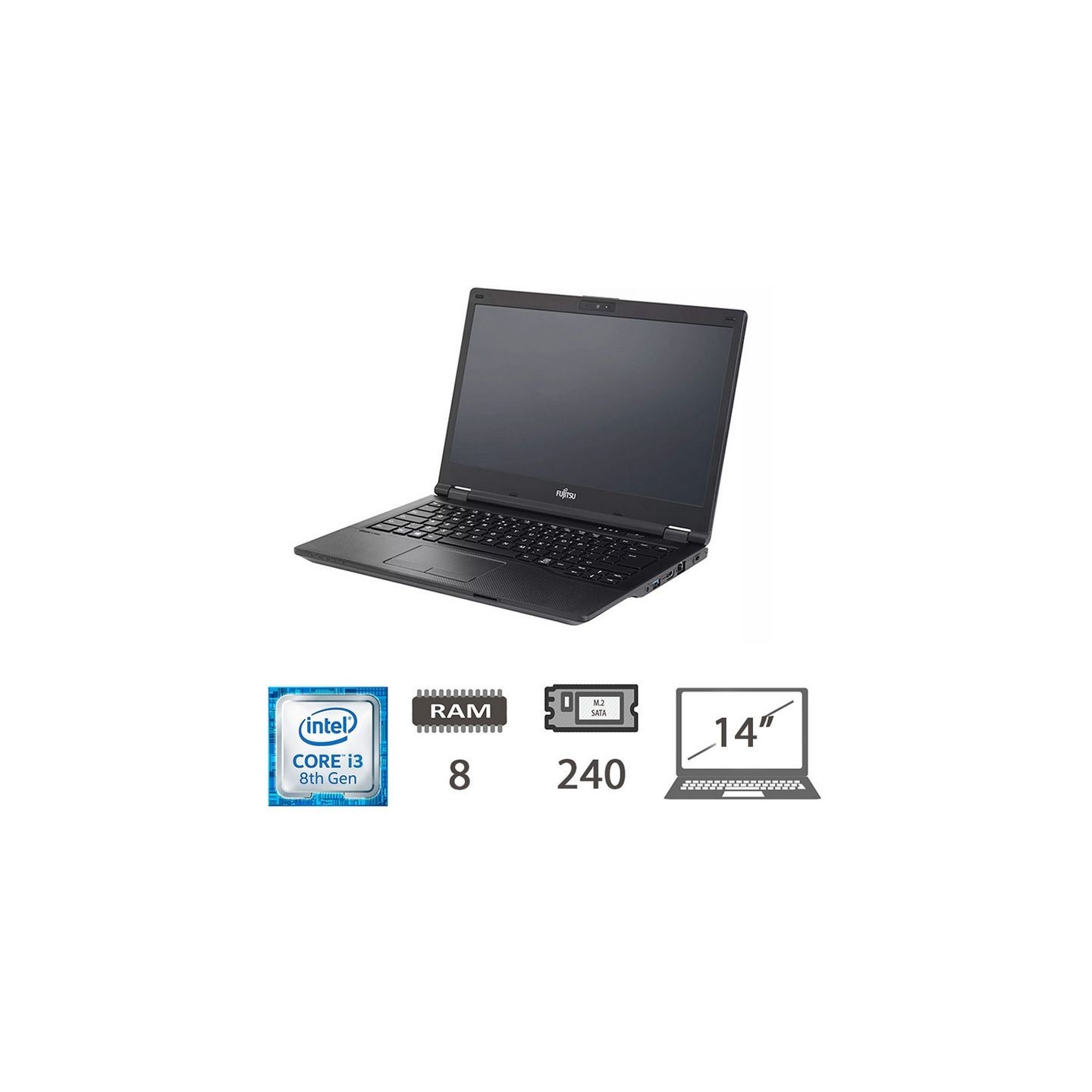 N14 Fujitsu Lifebook - E449 - i3-8130U, 8GB DDR4, 256 GB SSD, Win 11 Pro, Full HD — Buy in Cyprus with Fast Delivery