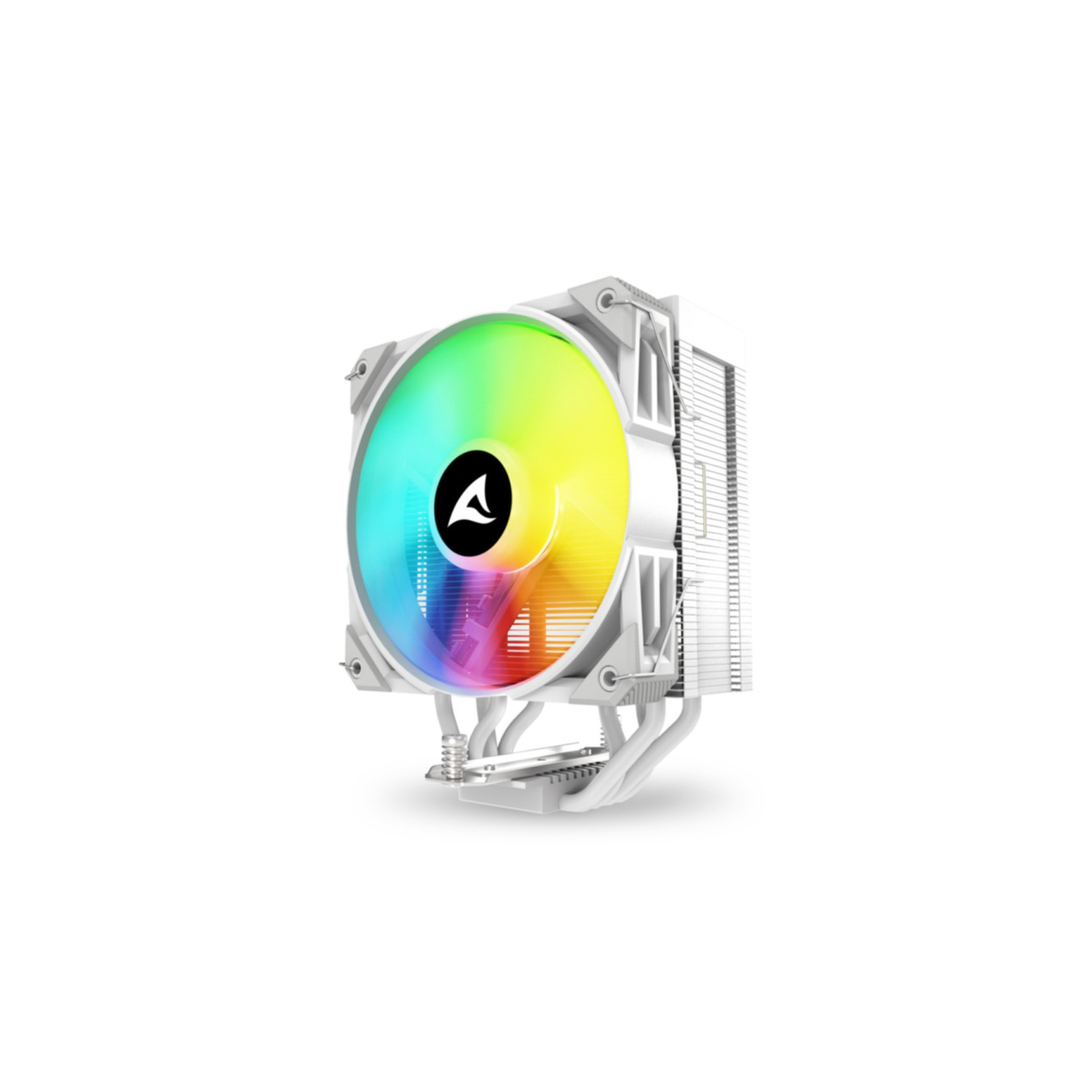 Sharkoon A40 Air Cooler - RGB White - 120mm PWM Fan, 4 Heatpipes, 12 LEDs — Buy in Cyprus with Fast Delivery
