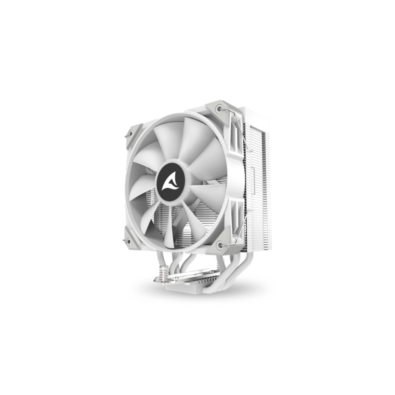 Sharkoon A40 Air Cooler - RGB White - 120mm PWM Fan, 4 Heatpipes, 12 LEDs — Buy in Cyprus with Fast Delivery