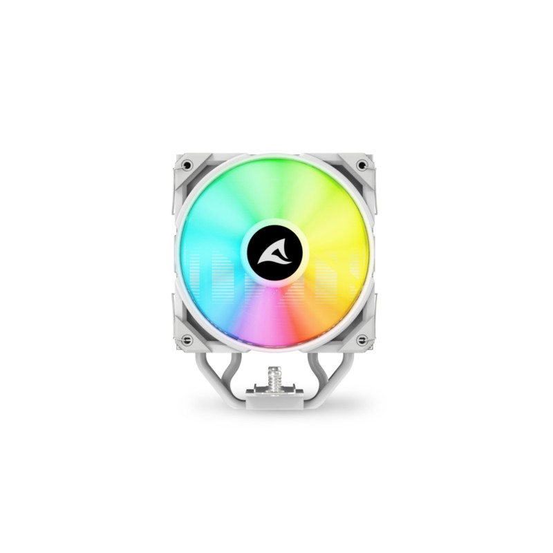 Buy Sharkoon A40 Air Cooler - RGB White - 120mm PWM Fan, 4 Heatpipes, 12 LEDs in Cyprus, Nicosia, Limassol, Larnaka, Pafos