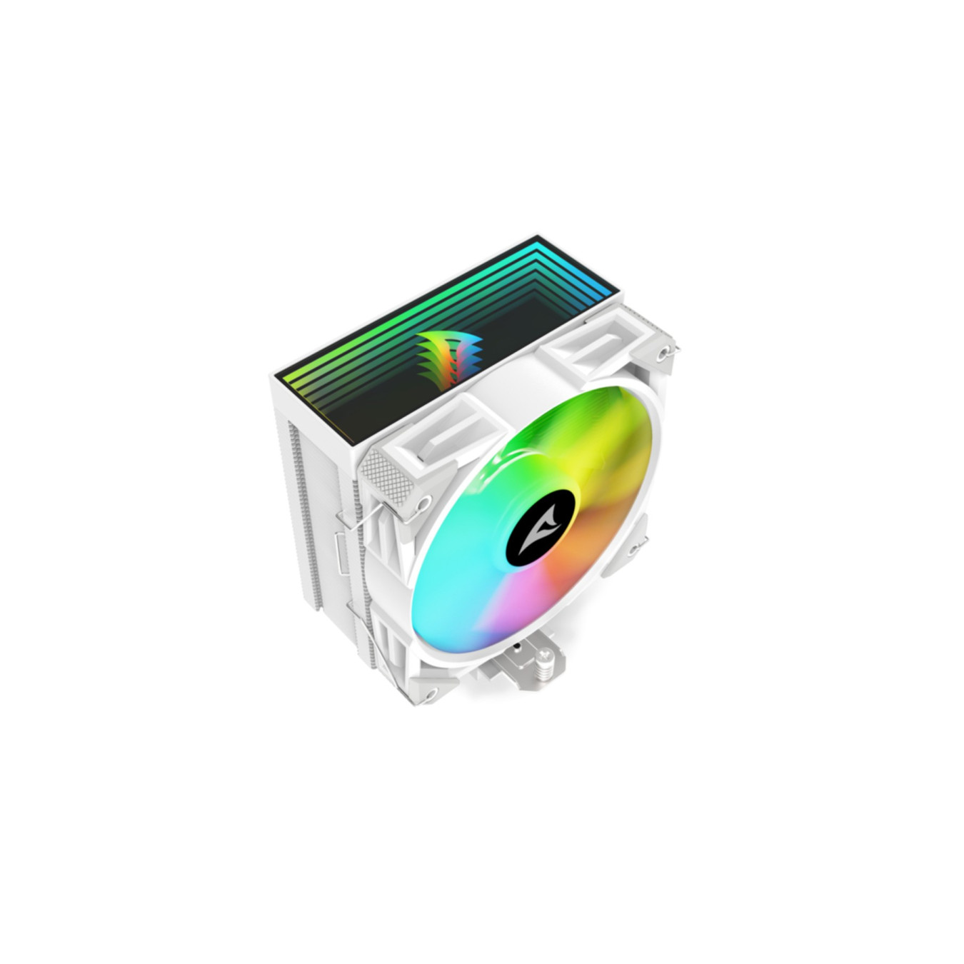 Sharkoon A40 Air Cooler - RGB White - 120mm PWM Fan, 4 Heatpipes, 12 LEDs — Buy in Cyprus with Fast Delivery