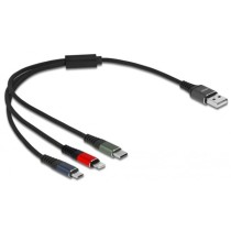 USB Charging Cable - 87236 - USB-A Plug to USB-C + Micro USB + Lightning Plug — Buy in Cyprus with Fast Delivery
