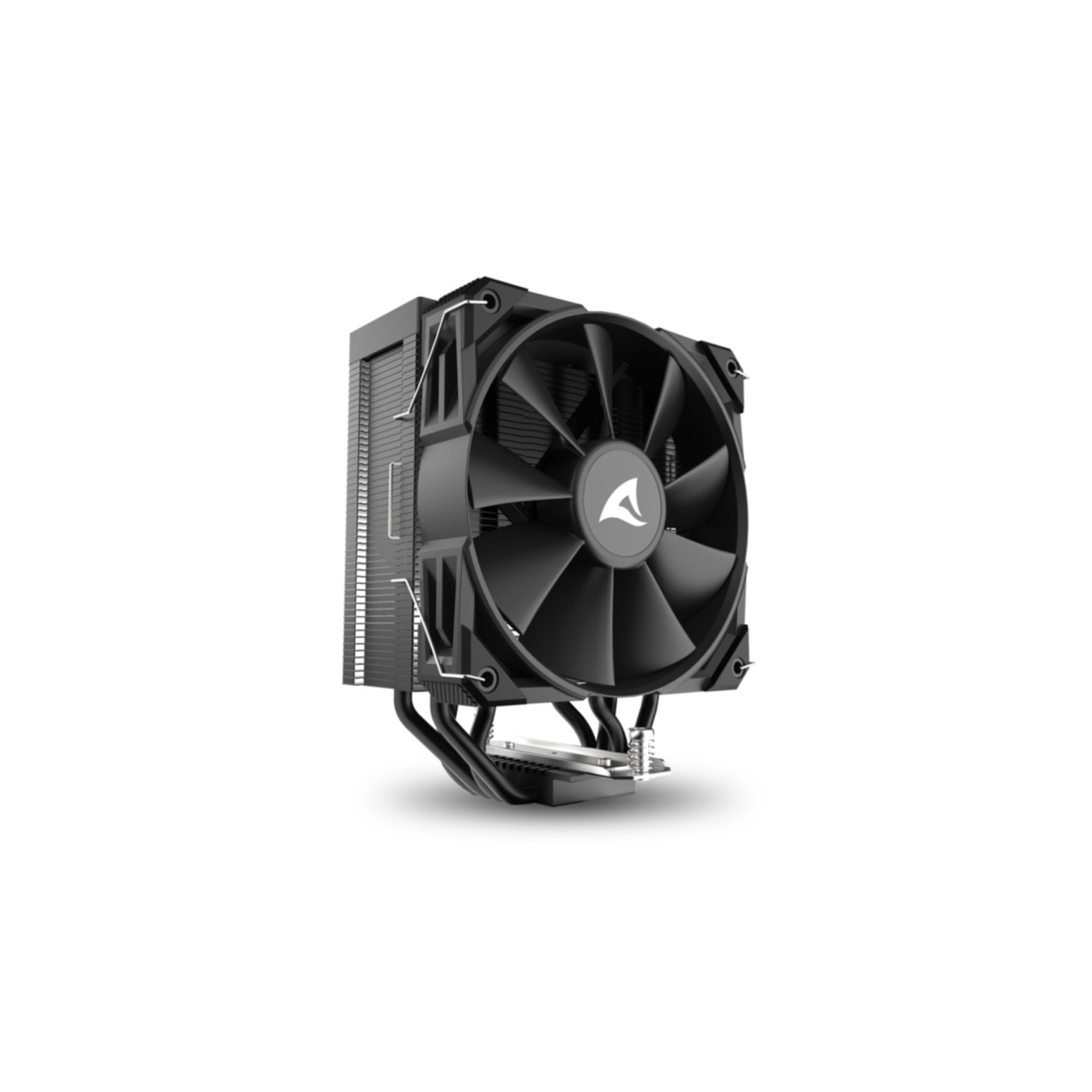 Sharkoon A40 Air Tower CPU Cooler - A40 - Black, 4 Heatpipes, 120mm PWM Fan, LGA1700/AM5 Compatible