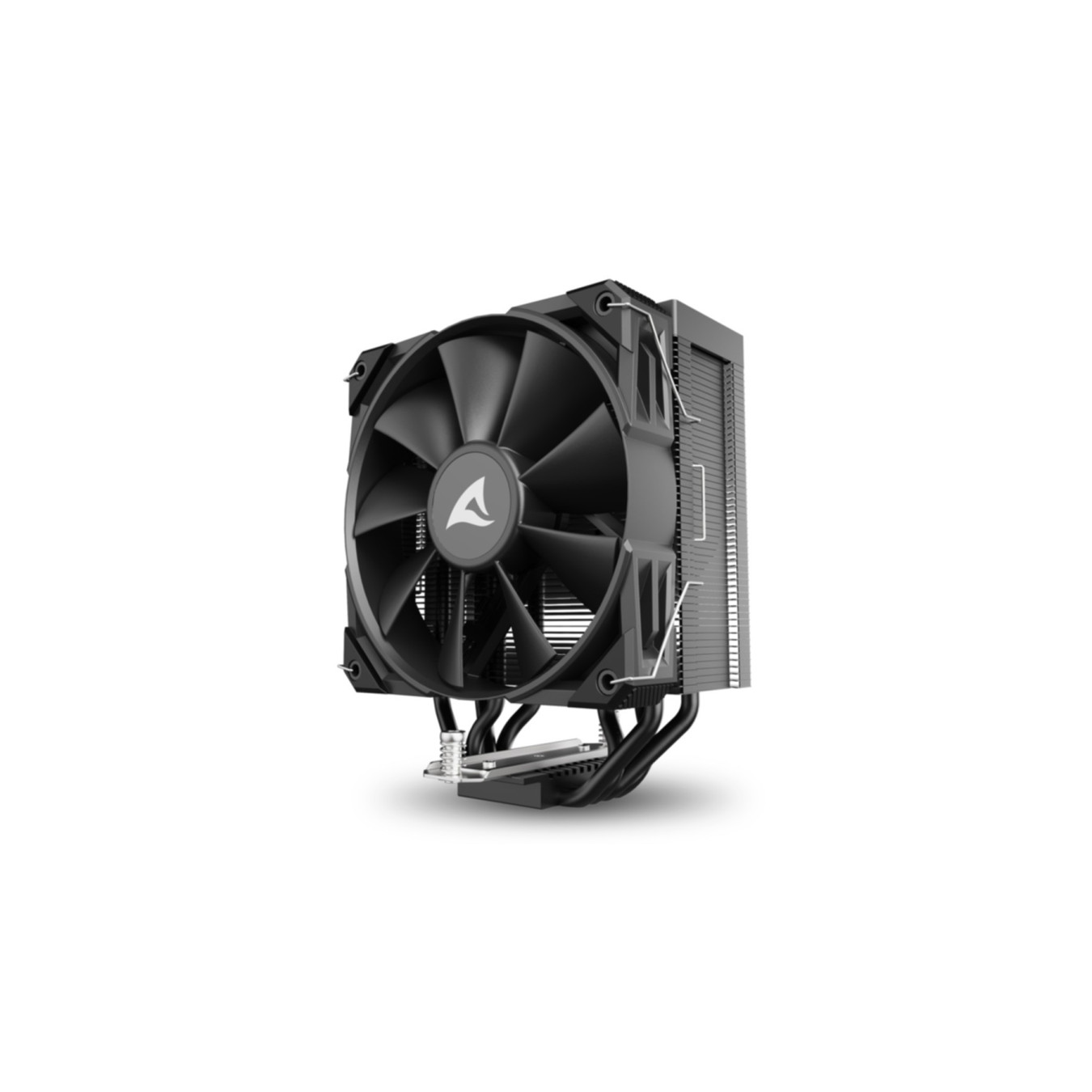 Sharkoon A40 Air Tower CPU Cooler - A40 - Black, 4 Heatpipes, 120mm PWM Fan, LGA1700/AM5 Compatible