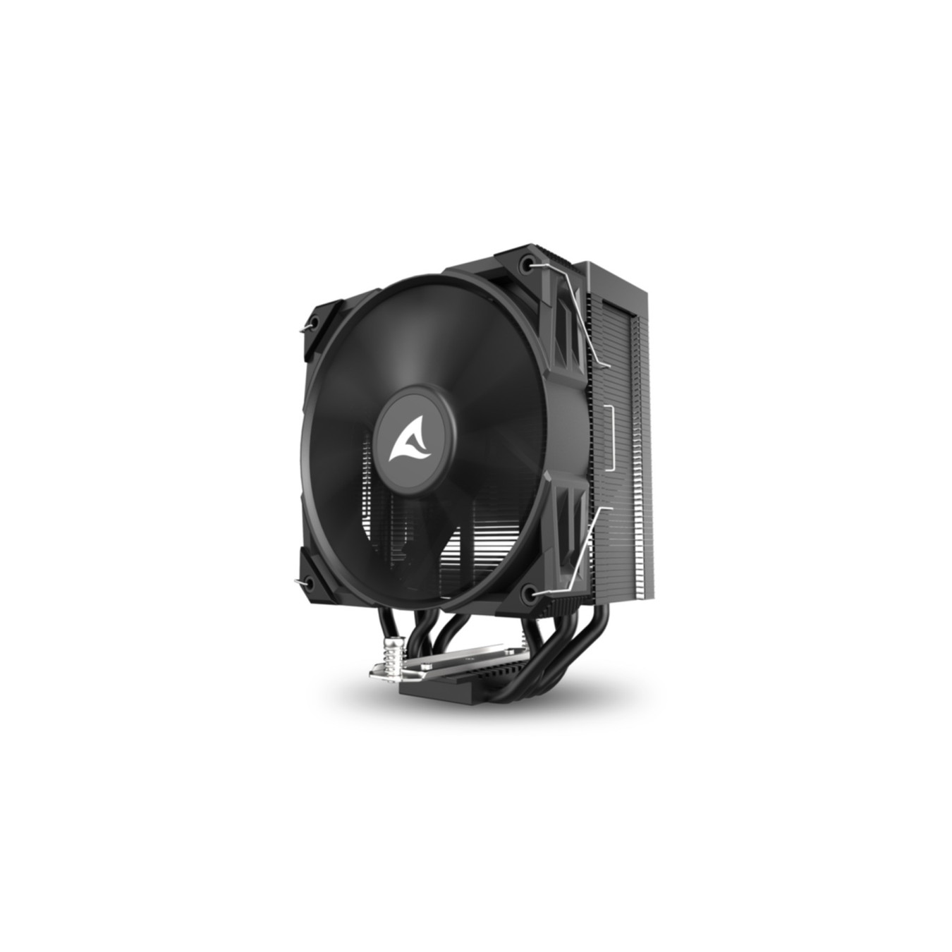 Sharkoon A40 Air Tower CPU Cooler - A40 - Black, 4 Heatpipes, 120mm PWM Fan, LGA1700/AM5 Compatible