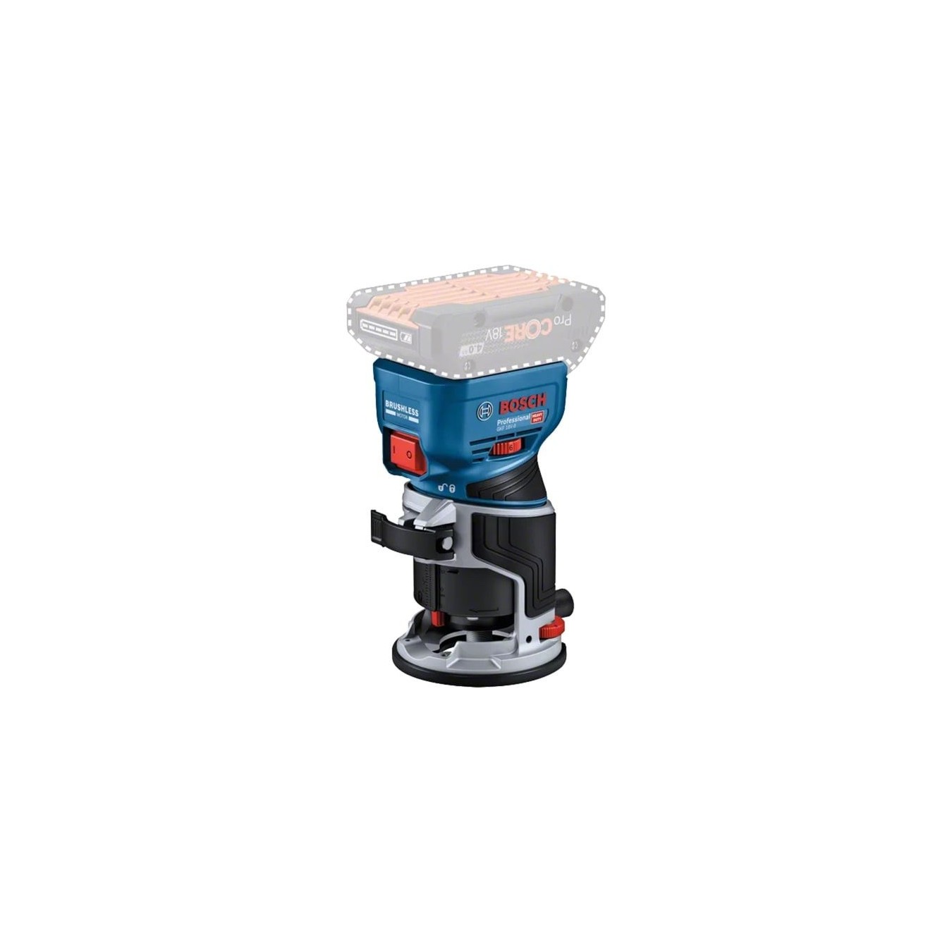 Cordless edge milling machine - GKF 18V-8 - Professional solo, 18 volts, router — Buy in Cyprus with Fast Delivery