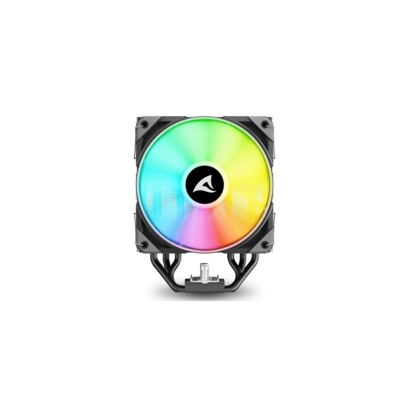 Buy Sharkoon A50 Air Cooler - A50 - RGB 120mm Fan, Black - LGA1700 & AM5 Compatible in Cyprus, Nicosia, Limassol, Larnaka, Pafos