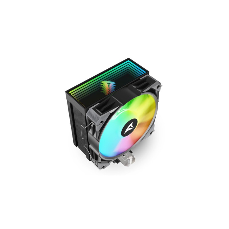 Buy Sharkoon A50 Air Cooler - A50 - RGB 120mm Fan, Black - LGA1700 & AM5 Compatible in Cyprus, Nicosia, Limassol, Larnaka, Pafos
