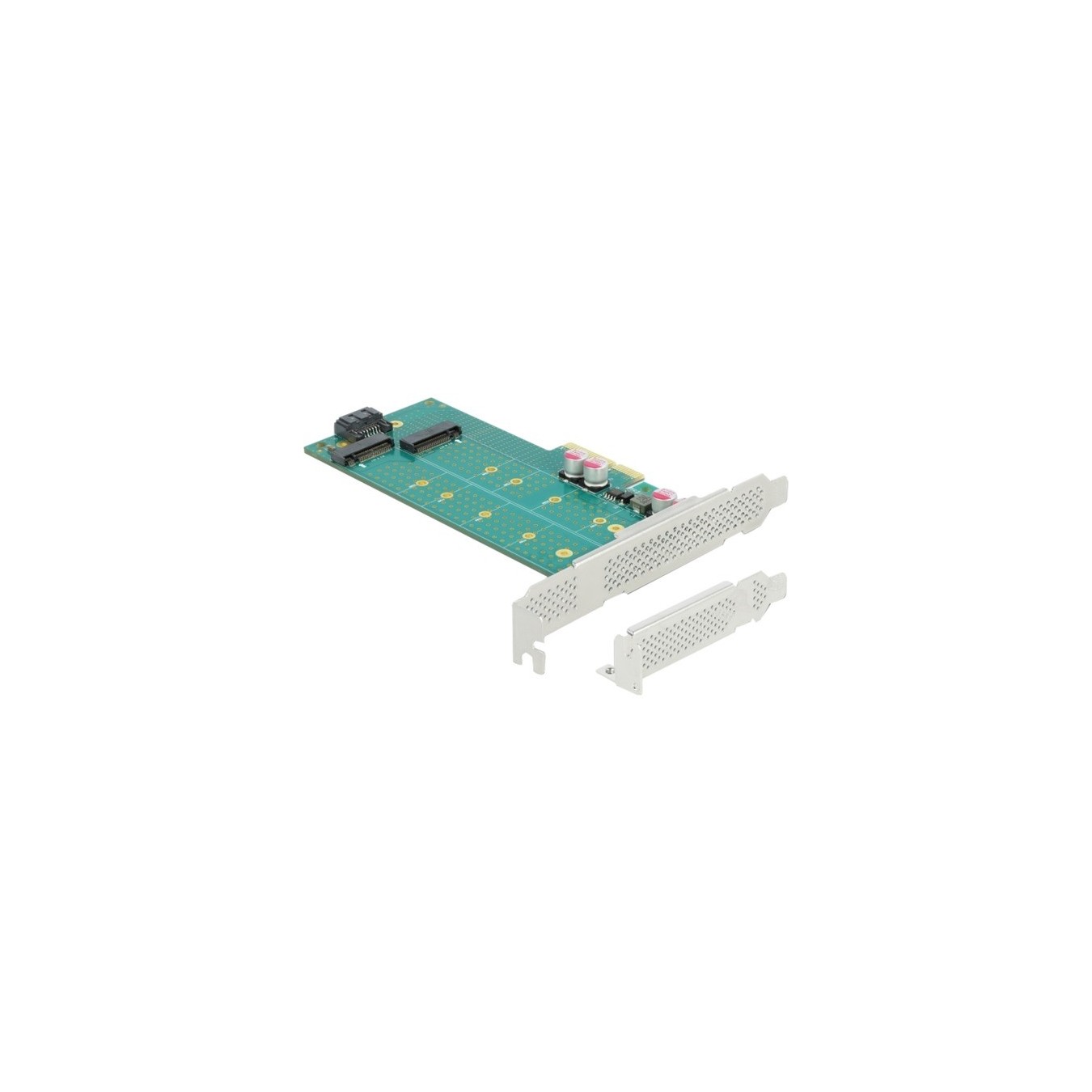 PCI Express x4 Card - 1 x M.2 Key B + 1 x NVMe M.2 Key M, Controller — Buy in Cyprus with Fast Delivery