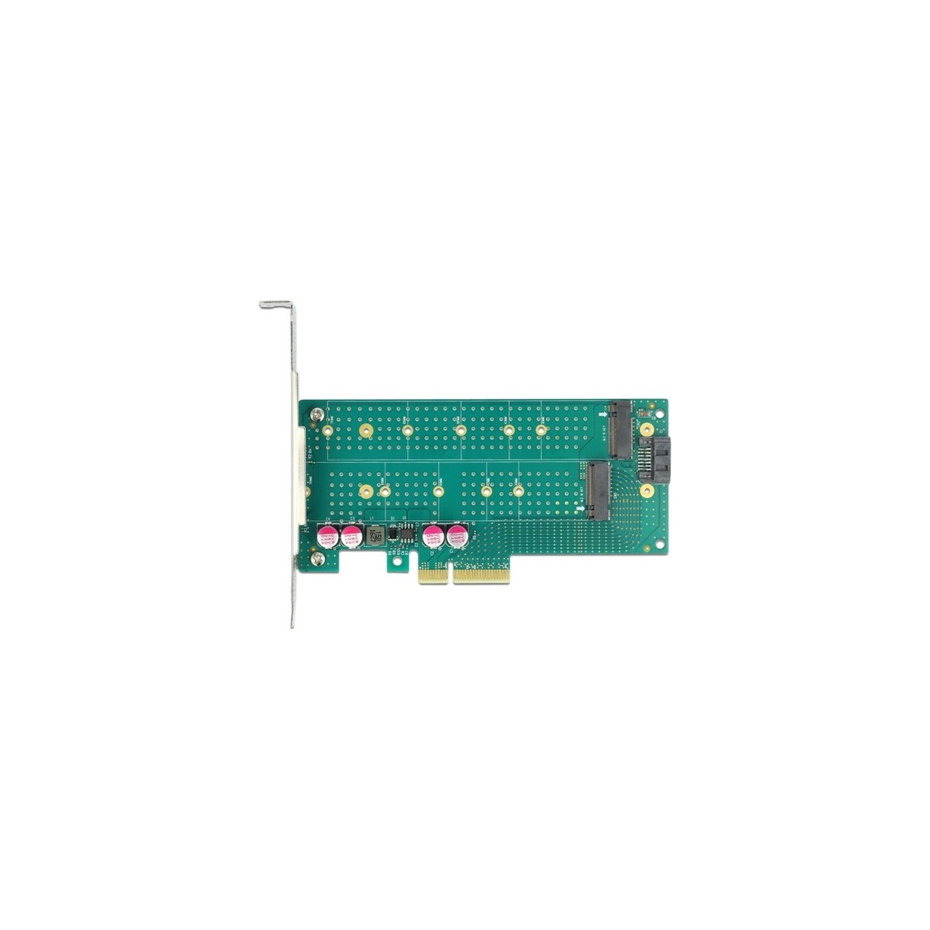 PCI Express x4 Card - 1 x M.2 Key B + 1 x NVMe M.2 Key M, Controller — Buy in Cyprus with Fast Delivery