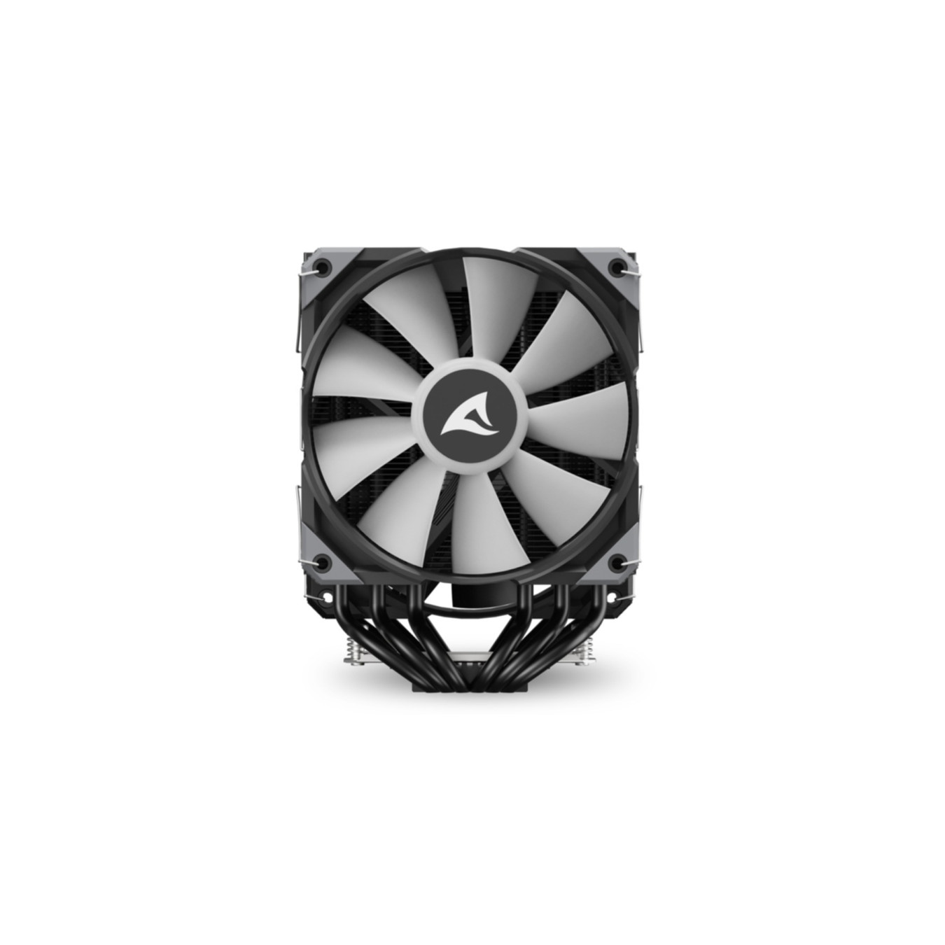 Sharkoon A60 Air Cooler - A60 - RGB Black, Dual 120mm Fans, 6 Heatpipes, LGA1700/AM5 Compatible
