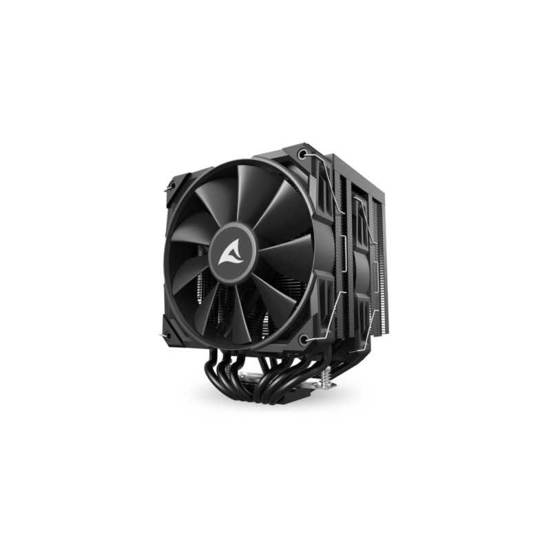 Buy Sharkoon A60 Air Tower CPU Cooler - 6 Heatpipes, Dual 120mm PWM Fans, Black in Cyprus, Nicosia, Limassol, Larnaka, Pafos