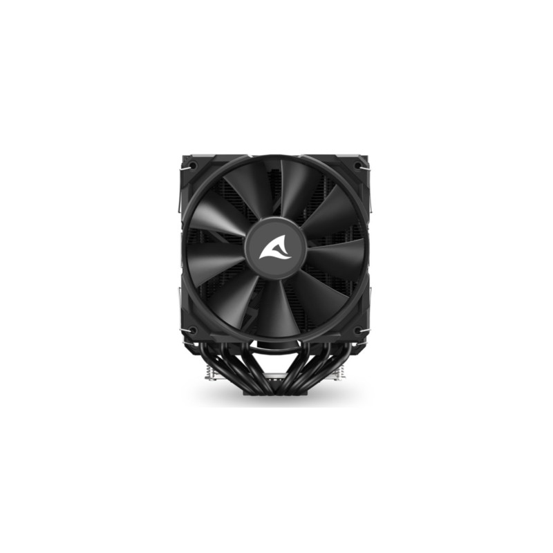 Buy Sharkoon A60 Air Tower CPU Cooler - 6 Heatpipes, Dual 120mm PWM Fans, Black in Cyprus, Nicosia, Limassol, Larnaka, Pafos