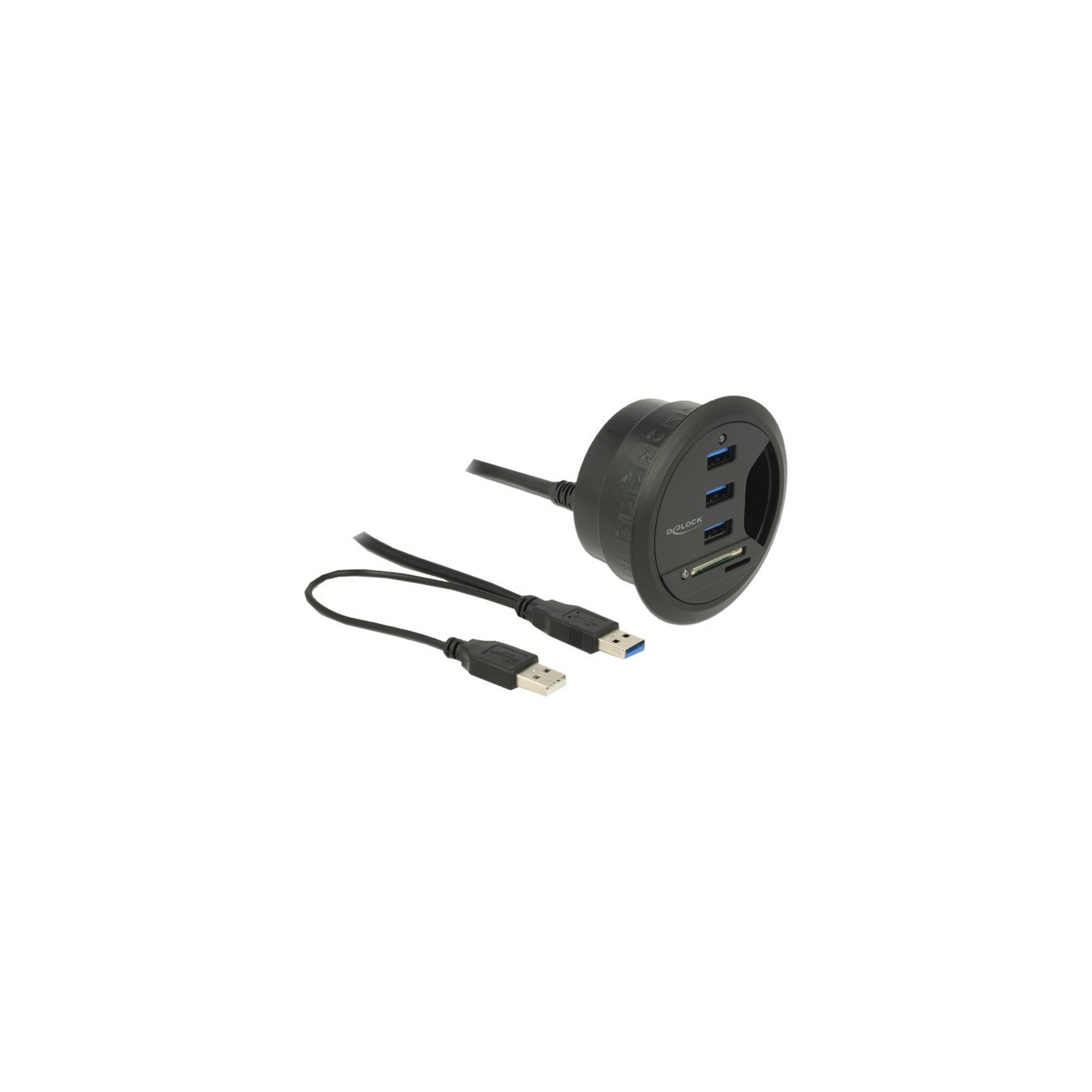 Table hub - 3 port USB 3.0, card reader — Buy in Cyprus with Fast Delivery