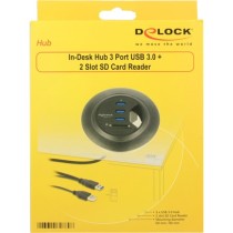 Table hub - 3 port USB 3.0, card reader — Buy in Cyprus with Fast Delivery