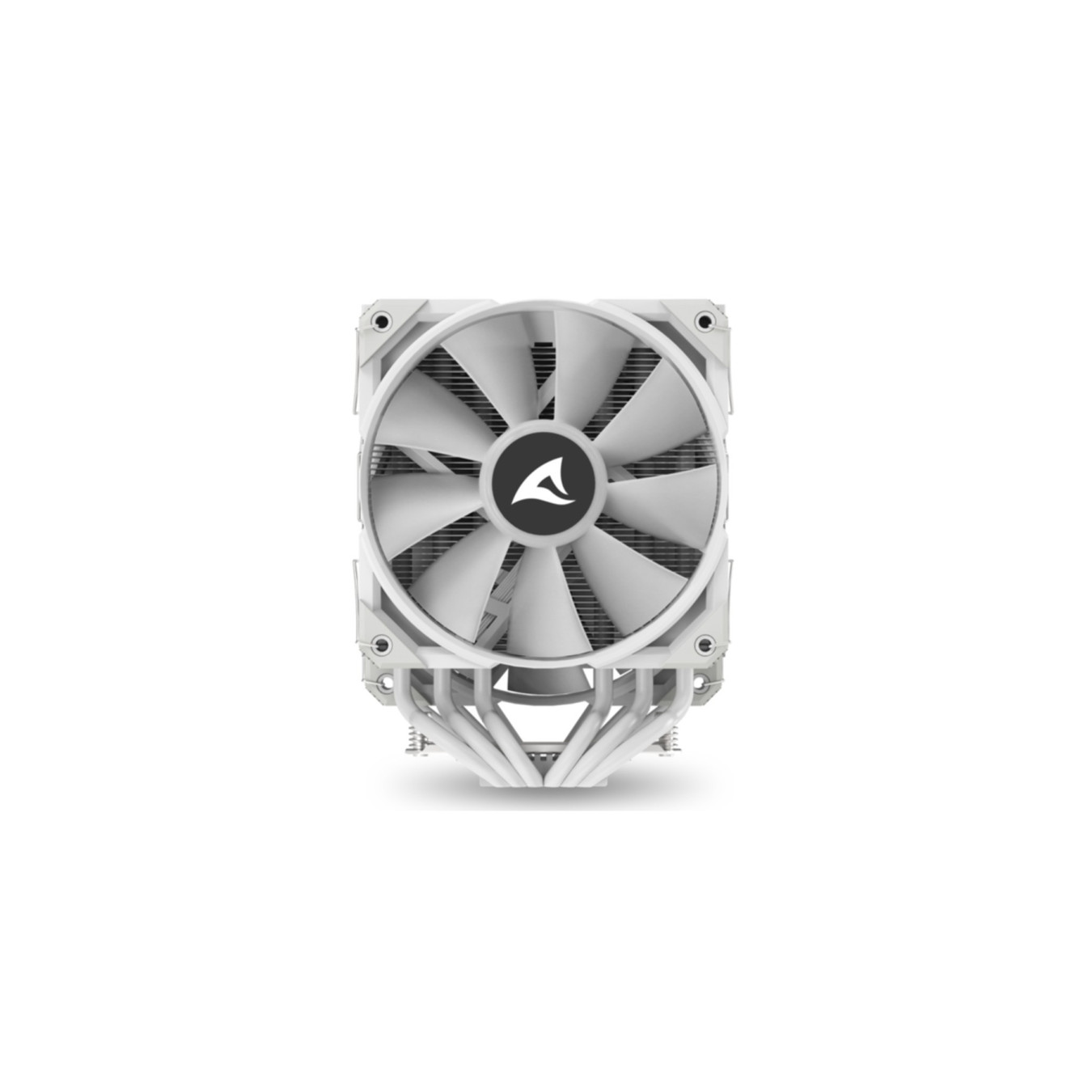 Sharkoon A60 Air Cooler - A60 - White, Dual 120mm RGB Fans, 6 Heat Pipes, LGA1700/AM5 Compatible