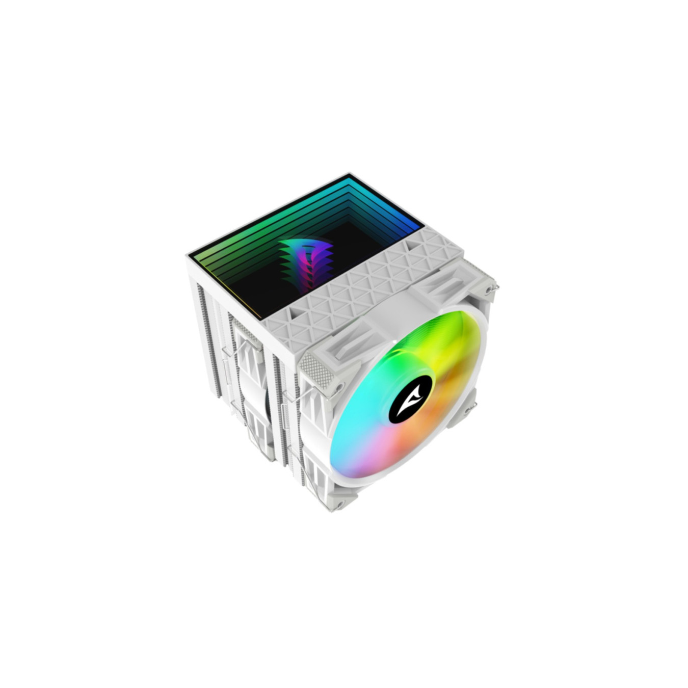 Sharkoon A60 Air Cooler - A60 - White, Dual 120mm RGB Fans, 6 Heat Pipes, LGA1700/AM5 Compatible