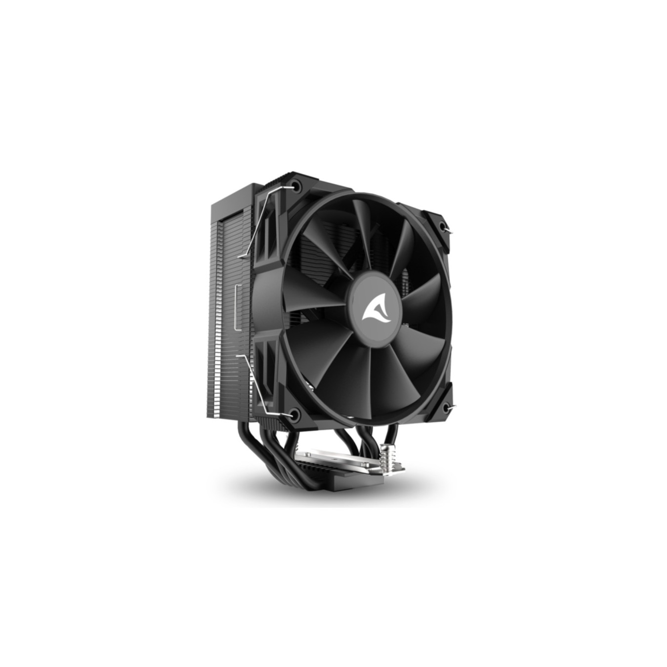 Sharkoon A50 Air Tower CPU Cooler - Black - 120mm PWM Fan, 5 Heatpipes, LGA1700/AM4/AM5 Compatible