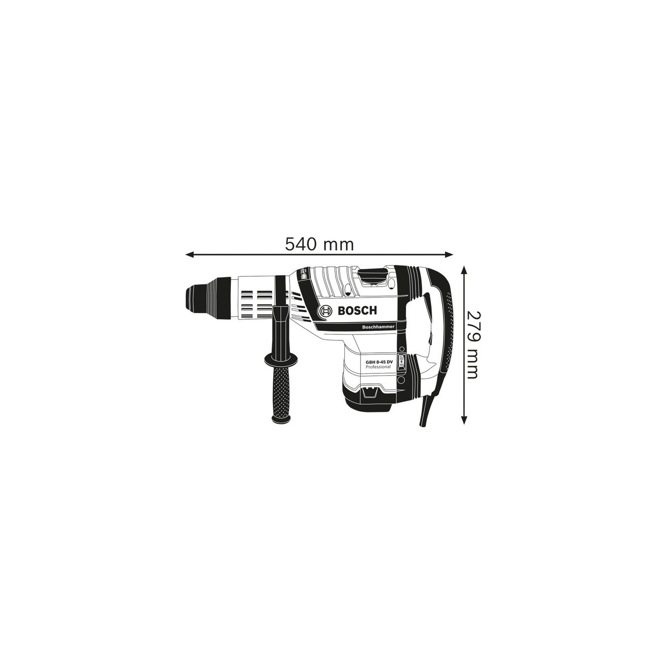 Hammer drill - GBH 8-45 DV - Professional — Buy in Cyprus with Fast Delivery