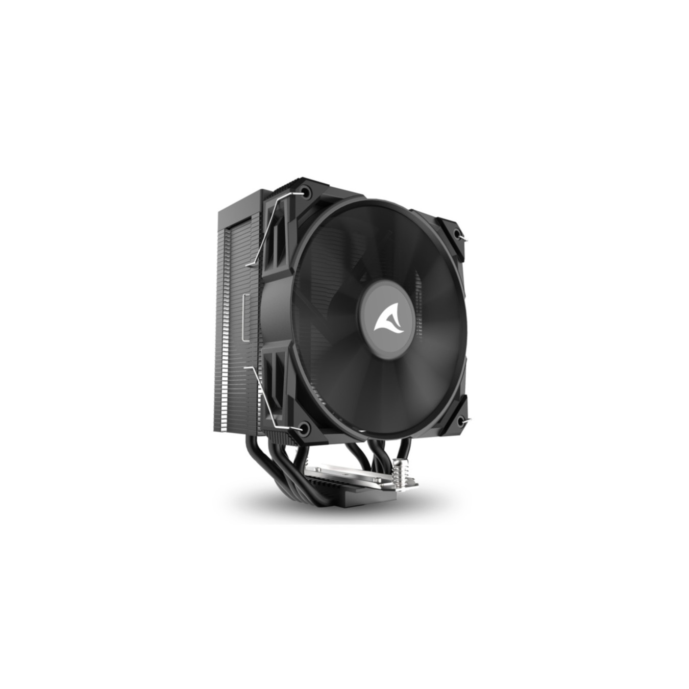 Sharkoon A50 Air Tower CPU Cooler - Black - 120mm PWM Fan, 5 Heatpipes, LGA1700/AM4/AM5 Compatible