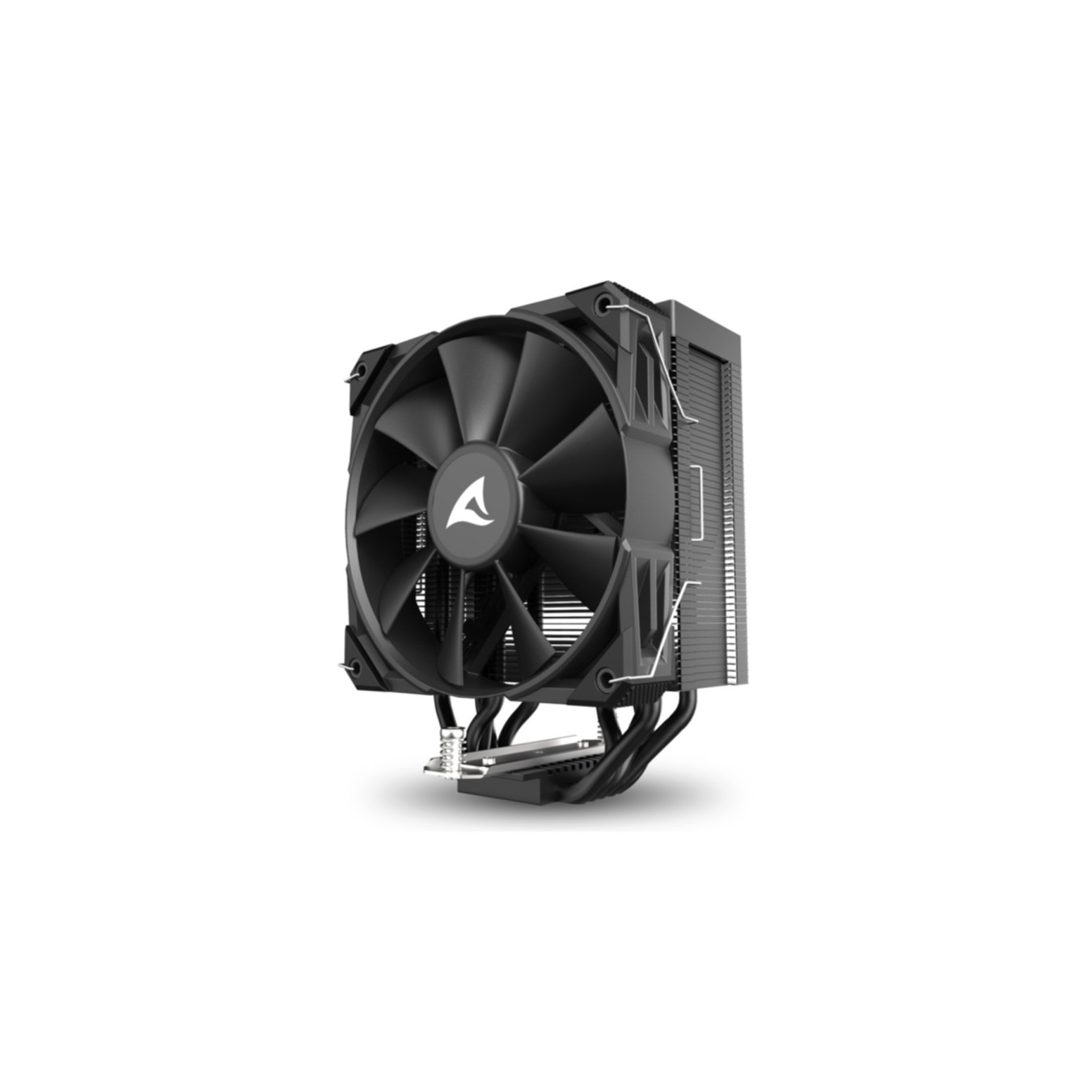 Sharkoon A50 Air Tower CPU Cooler - Black - 120mm PWM Fan, 5 Heatpipes, LGA1700/AM4/AM5 Compatible