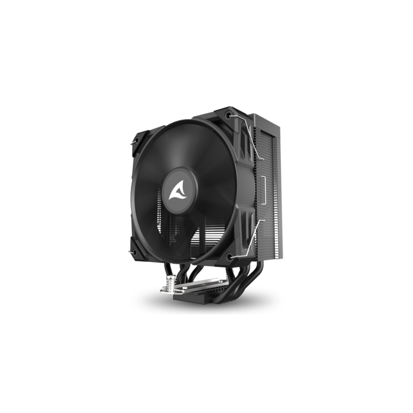 Sharkoon A50 Air Tower CPU Cooler - Black - 120mm PWM Fan, 5 Heatpipes, LGA1700/AM4/AM5 Compatible