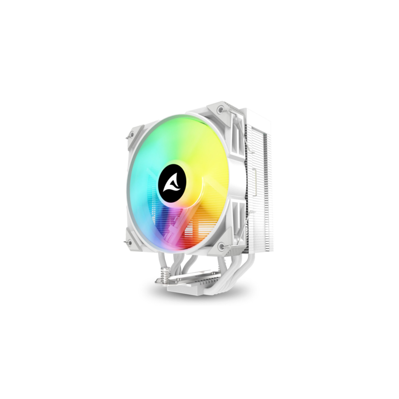 Sharkoon A50 Air Cooler - A50 - White, 5x6mm Heatpipes, 120mm 4-pin PWM Fan, LGA1700/AM5 Compatible