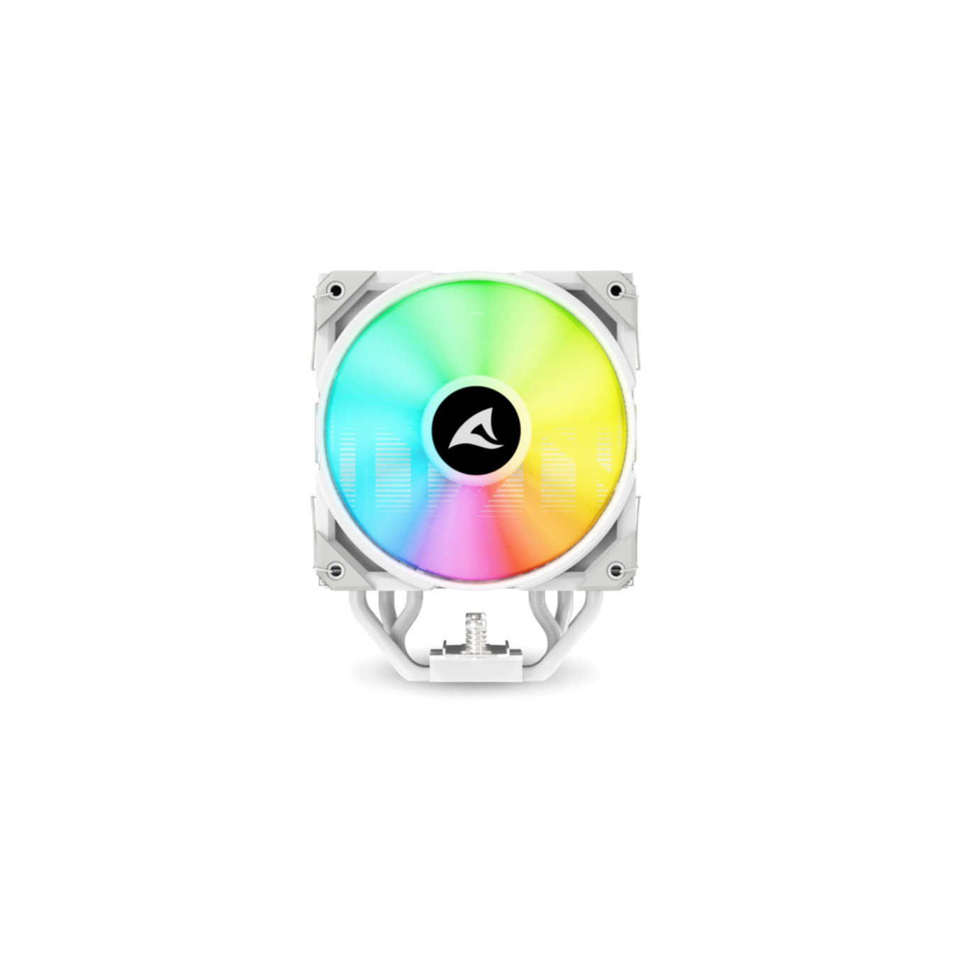 Sharkoon A50 Air Cooler - A50 - White, 5x6mm Heatpipes, 120mm 4-pin PWM Fan, LGA1700/AM5 Compatible