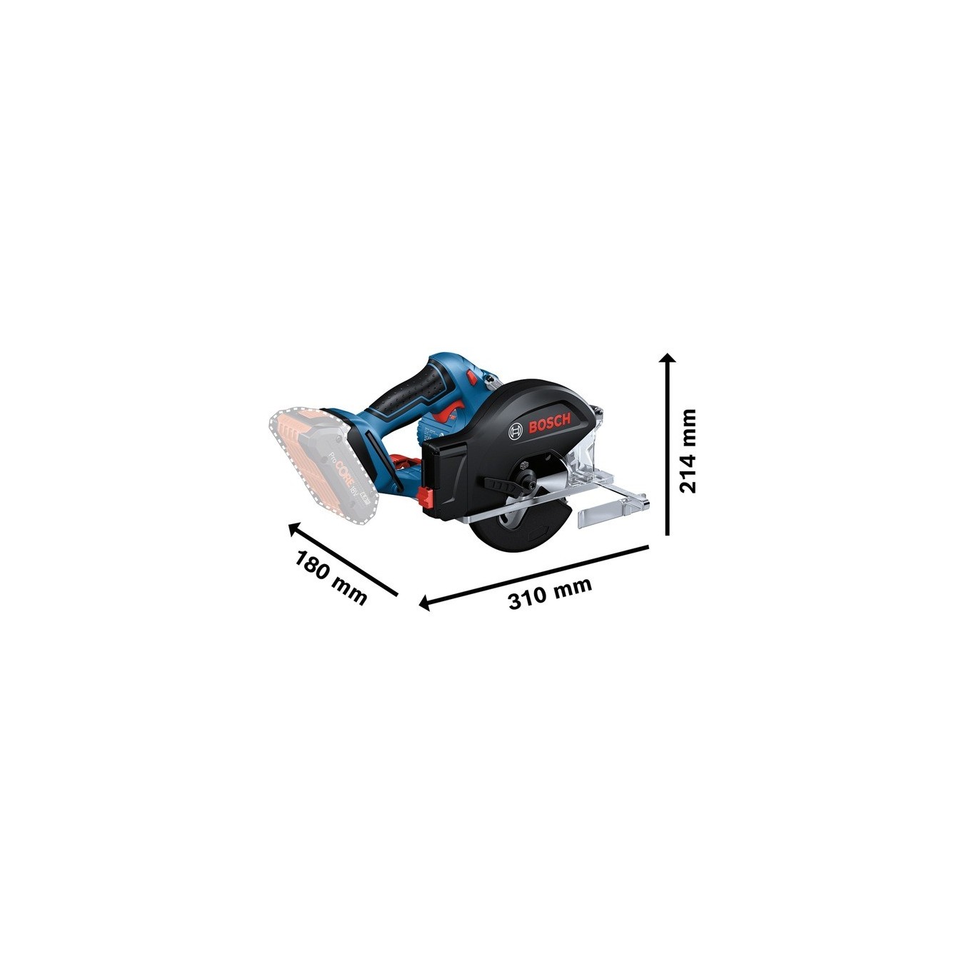 Cordless Metal-Cutting Circular Saw - GKM 18V-50 - Professional solo, handheld circular saw — Buy in Cyprus with Fast Delivery