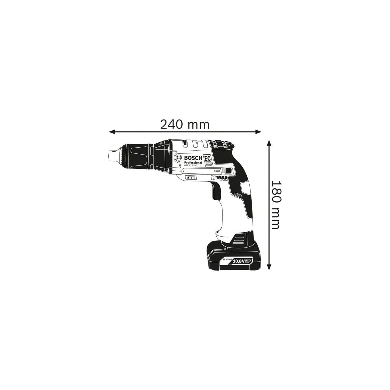 Cordless drywall screwdriver - GTB 12V-11 - Professional solo, 12 volts — Buy in Cyprus with Fast Delivery