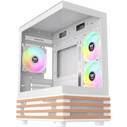 Thermaltake View 170 WS ARGB Snow Micro Chassis - White/Wood (Boxed) — Buy in Cyprus with Fast Delivery