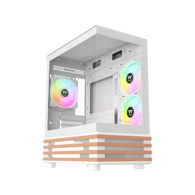 Thermaltake View 170 WS ARGB Snow Micro Chassis - White/Wood (Boxed) — Buy in Cyprus with Fast Delivery