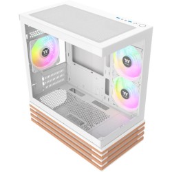 Thermaltake View 170 WS ARGB Snow Micro Chassis - White/Wood (Boxed) — Buy in Cyprus with Fast Delivery