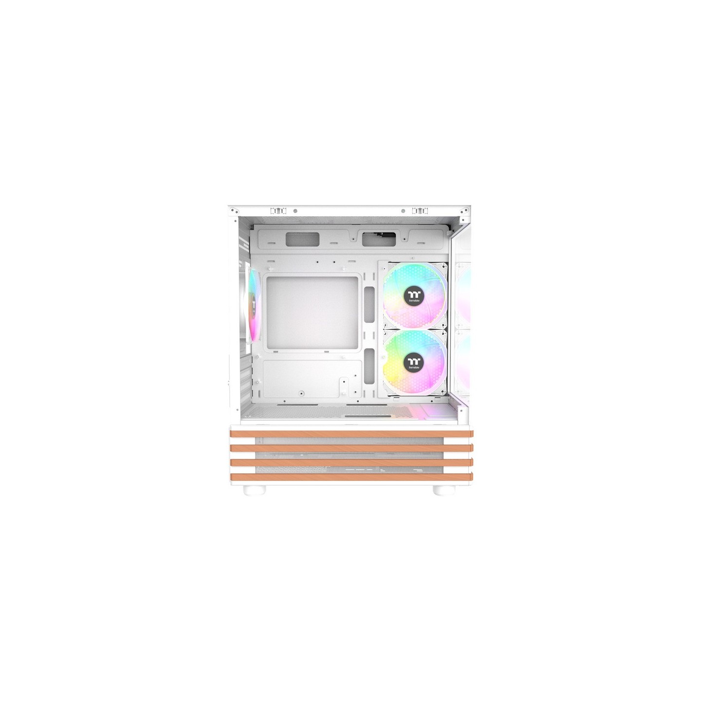 Thermaltake View 170 WS ARGB Snow Micro Chassis - White/Wood (Boxed) — Buy in Cyprus with Fast Delivery