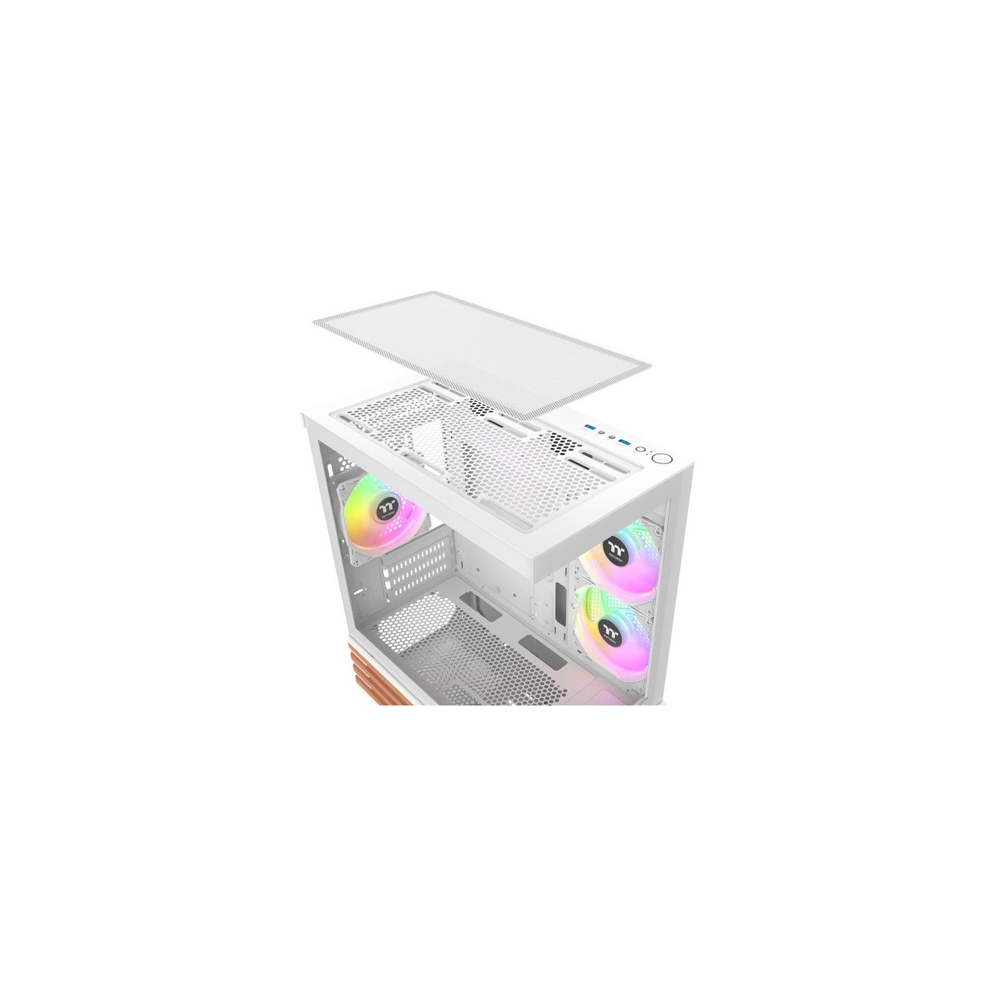 Thermaltake View 170 WS ARGB Snow Micro Chassis - White/Wood (Boxed) — Buy in Cyprus with Fast Delivery