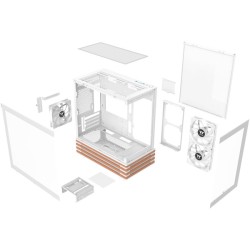 Thermaltake View 170 WS ARGB Snow Micro Chassis - White/Wood (Boxed) — Buy in Cyprus with Fast Delivery